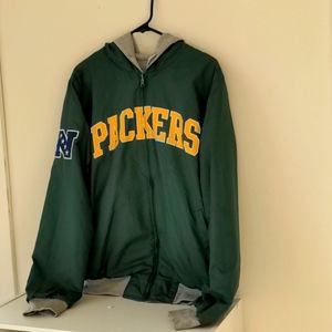 Reversible NFL Packers Windbreaker/Hoodie!